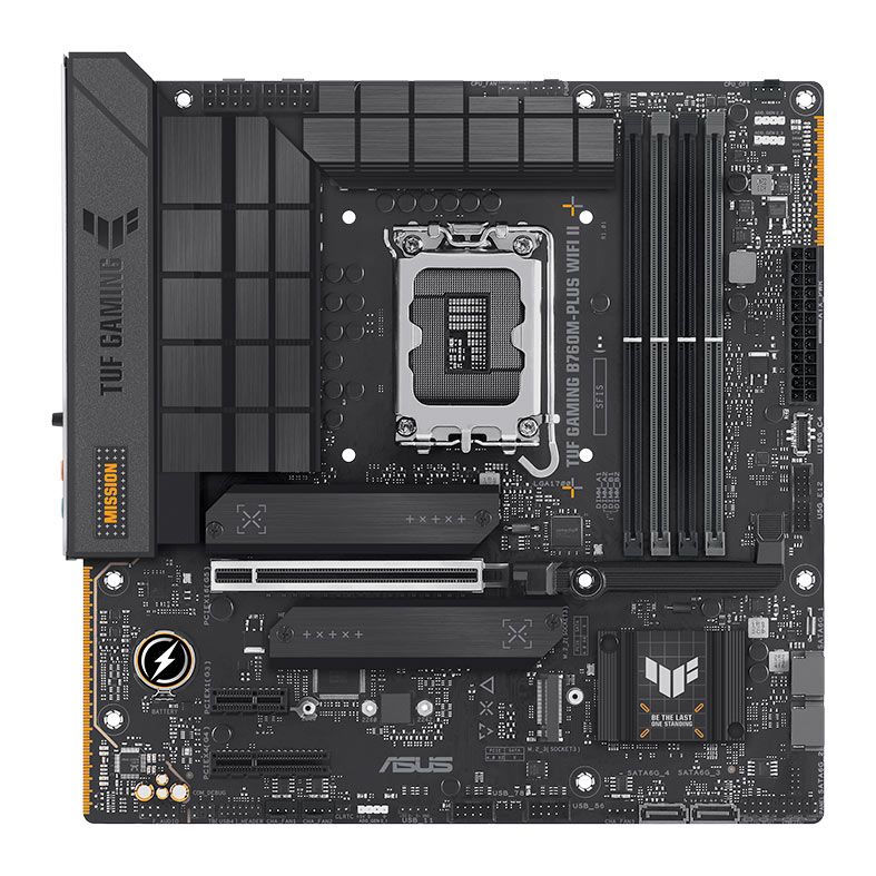 Placa Mae Asus TUF Gaming B760M-PLUS Wifi II, DDR5, LGA 1700, M-ATX, Chipset Intel B760, TUF-GAMING-B760M-PLUS-WIFI-II
