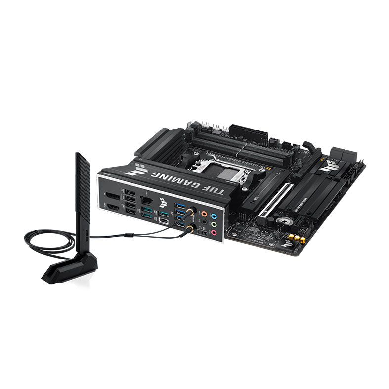Placa Mae Asus TUF Gaming B850M-Plus WiFi, DDR5, Socket AMD AM5, M-ATX, Chipset AMD B850, TUF-GAMING-B850M-PLUS-WIFI