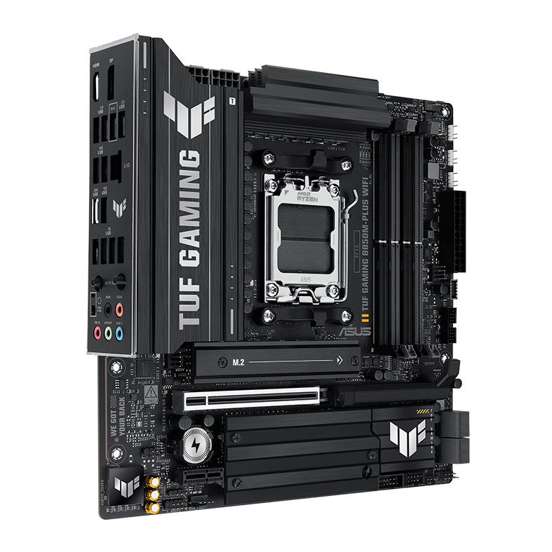 Placa Mae Asus TUF Gaming B850M-Plus WiFi, DDR5, Socket AMD AM5, M-ATX, Chipset AMD B850, TUF-GAMING-B850M-PLUS-WIFI