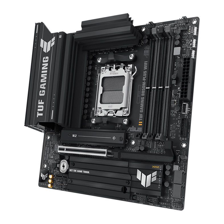 Placa Mae Asus TUF Gaming B850M-Plus WiFi, DDR5, Socket AMD AM5, M-ATX, Chipset AMD B850, TUF-GAMING-B850M-PLUS-WIFI