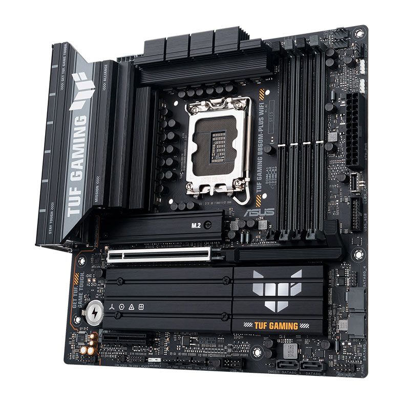Placa Mae Asus TUF Gaming B860M-Plus WiFi, DDR5, LGA1851, M-ATX, Chipset Intel B860, TUF-GAMING-B860M-PLUS-WIFI