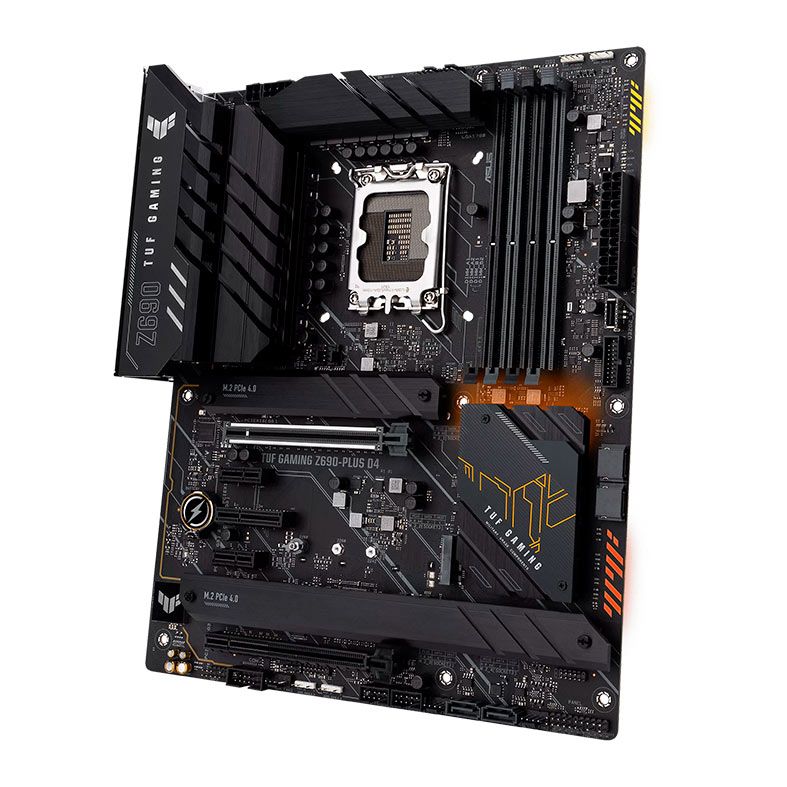 Placa Mae Asus TUF Gaming Z690-PLUS D4, DDR4, Socket LGA1700, ATX, Chipset Intel Z690, TUF GAMING Z690-PLUS D4