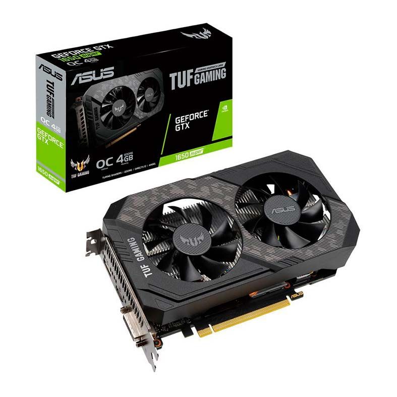 Placa de Video Asus GeForce GTX 1650 Super OC 4GB GDDR6 TUF Gaming 128-bit, TUF-GTX1650S-O4G-GAMING