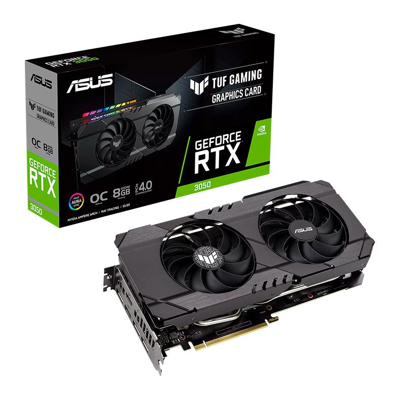 Placa de Video Asus GeForce RTX 3050 TUF Gaming OC, 8GB, GDDR6, 128-bit, TUF-RTX3050-O8G-GAMING