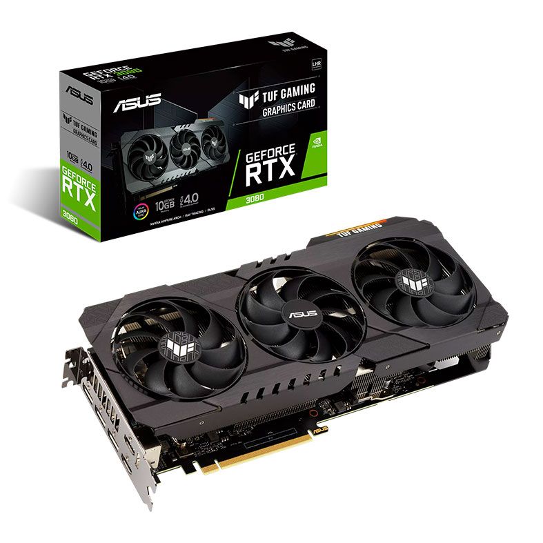 Placa de Video Asus GeForce RTX 3080 TUF Gaming, LHR, 10GB, GDDR6X, 320-bit, TUF-RTX3080-10G-V2-GAMING-NAC