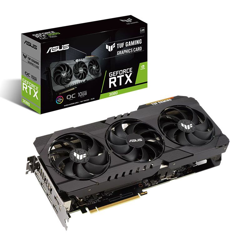 Placa de Video Asus GeForce RTX 3080 TUF Gaming OC, LHR, 10GB, GDDR6X, 320-bit, TUF-RTX3080-O10G-V2-GAMING