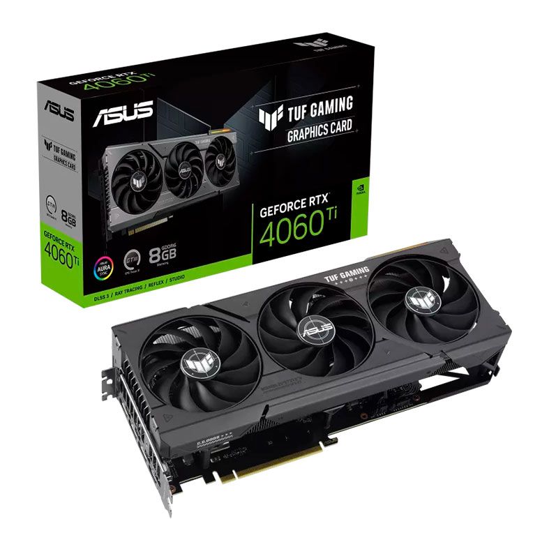 Placa de Video Asus GeForce RTX 4060 Ti TUF Gaming, 8GB, GDDR6, 128-bit, TUF-RTX4060TI-8G-GAMING