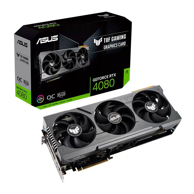 Placa de Video Asus GeForce RTX 4080 TUF Gaming OC Edition, 16GB, GDDR6X, 256-bits, TUF-RTX4080-O16G-GAMING