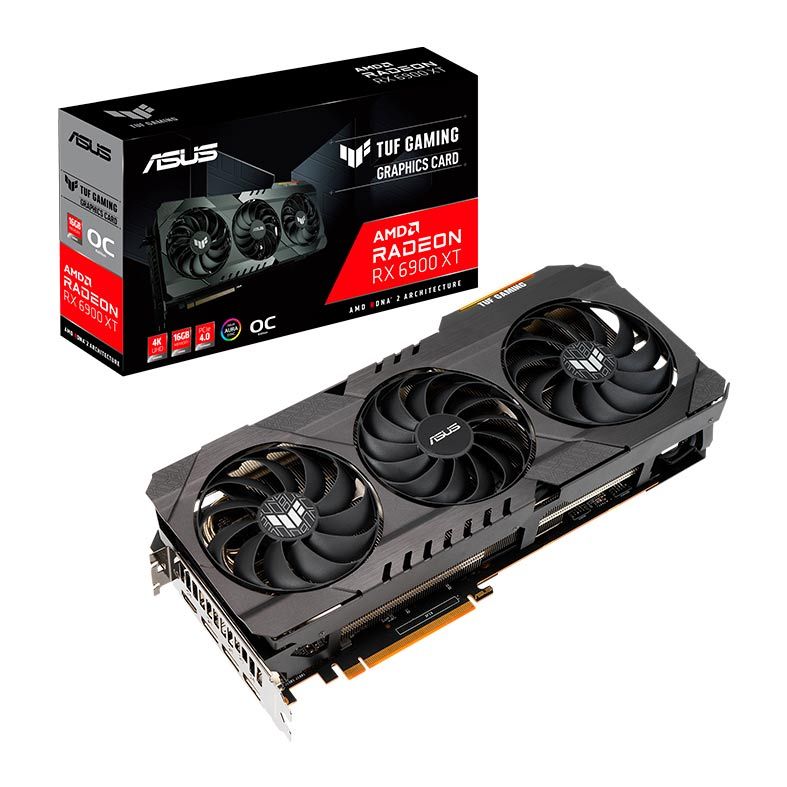 Placa de Video Asus Radeon RX 6900 XT 16GB GDDR6 TUF Gaming 2‎56-bit, TUF-RX6900XT-O16G-GAMING