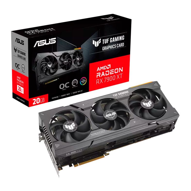 Placa de Video Asus Radeon RX 7900 XT TUF Gaming OC, 20GB, DDR6, 320-bits, TUF-RX7900XT-O20G-GAMING
