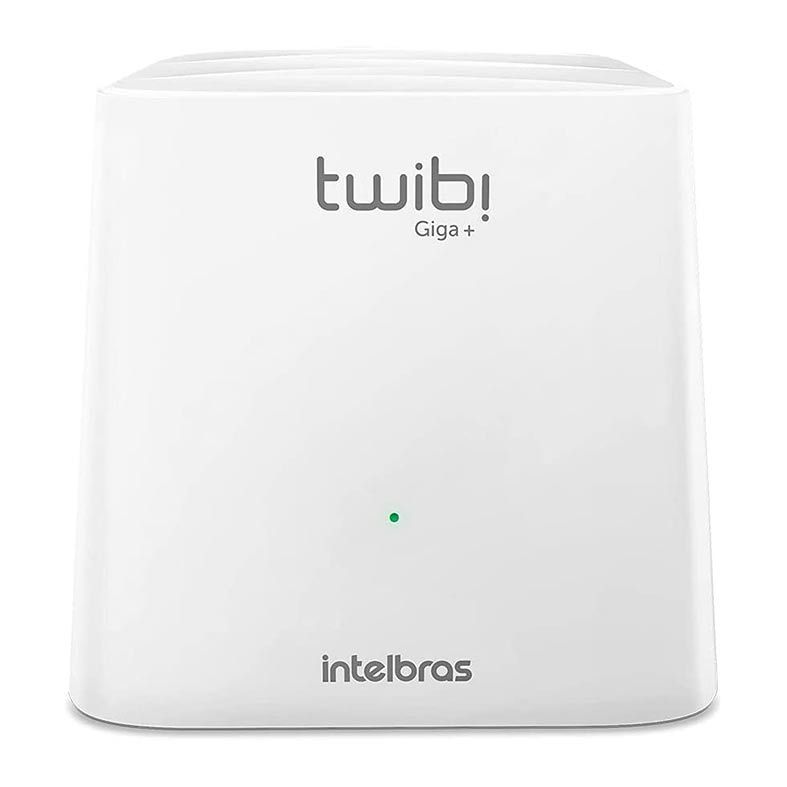 Kit Roteador Wi-Fi 5 Mesh Intelbras Twibi Giga +, Dual Band AC 1200, Branco, TWIBI GIGA+