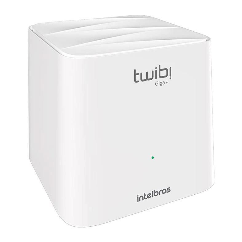 Kit Roteador Wi-Fi 5 Mesh Intelbras Twibi Giga +, Dual Band AC 1200, Branco, TWIBI GIGA+