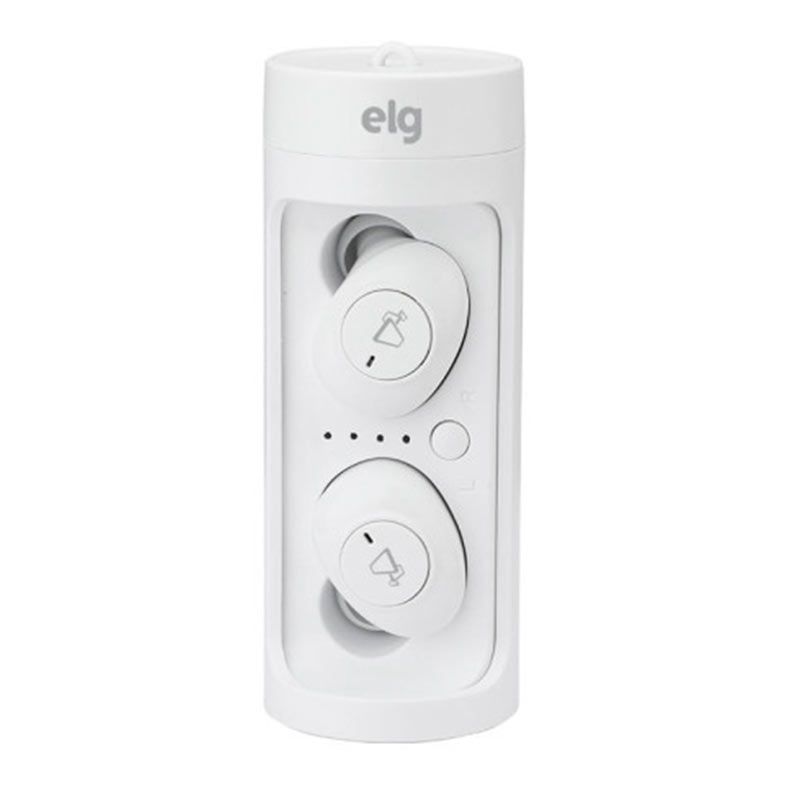 Fone de Ouvido TWS ELG  TWPRO2W, Wireless, Branco, TWPRO2W