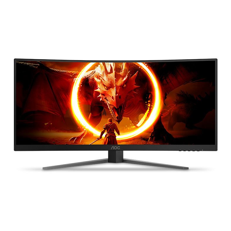 Monitor Gamer AOC Agon Quad 34, 34 Pol, VA, WQHD, 0.5ms, 180Hz, FreeSync Premium, HDMI/DP, U34G4C