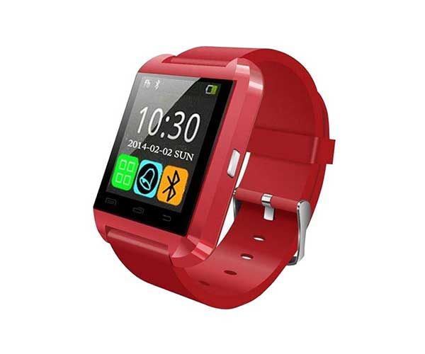 Smart Watch U8 Vermelho Bluetooth Compativel com IOS e Android