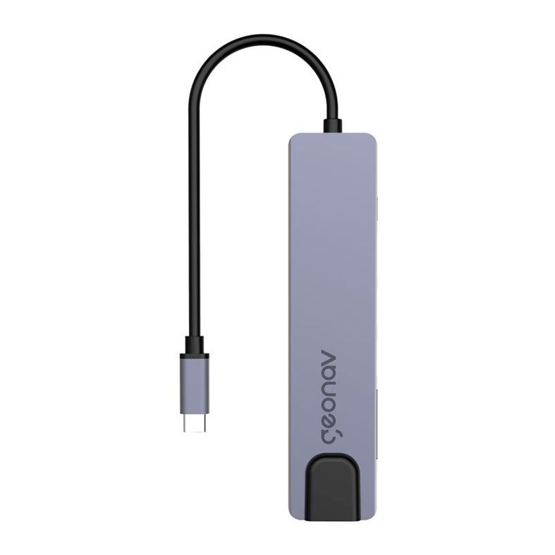 Adaptador Geonav USB-C/Multiportas, Cinza, UCA11