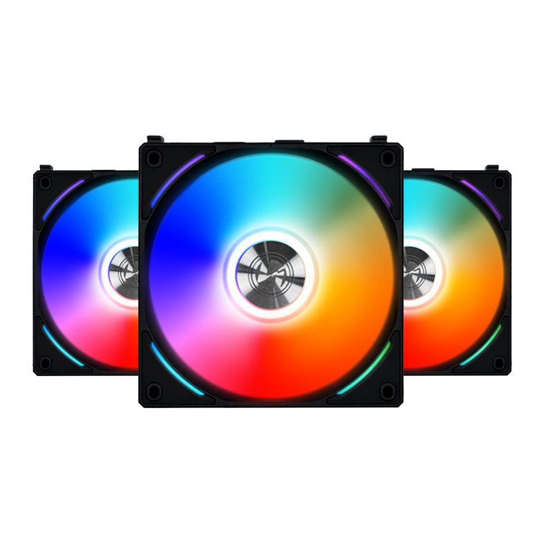Kit Ventoinha Lian Li Uni Fan Al120, RGB, 3x120mm, Preto, UF-AL120-3B