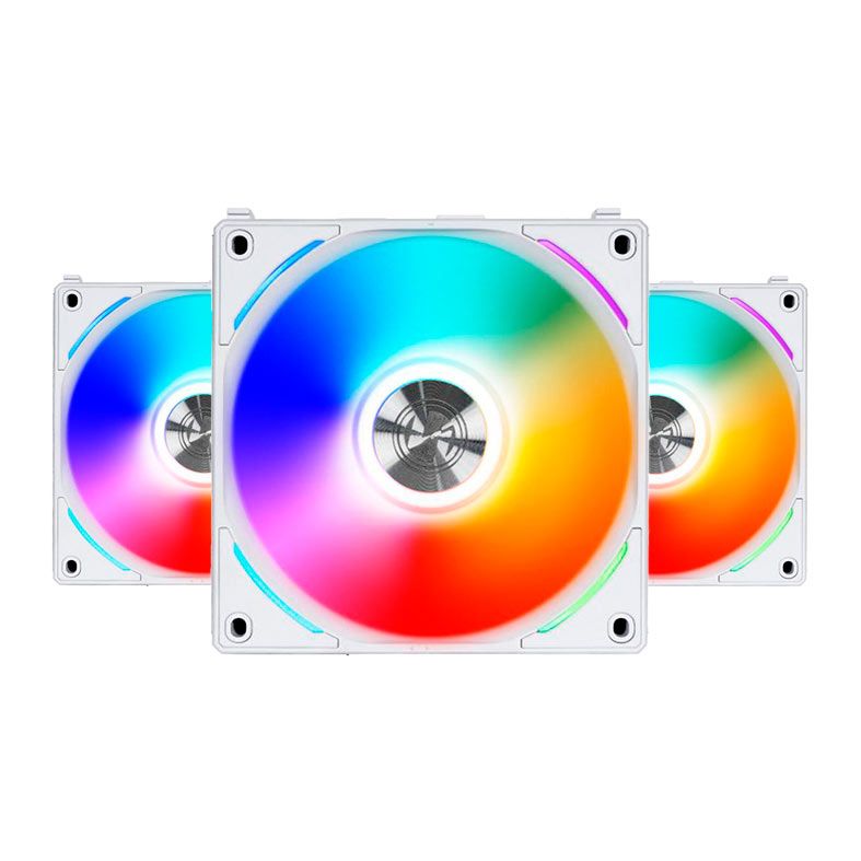 Kit Ventoinha Lian Li Uni Fan Al120, RGB, 3x120mm, Branco, UF-AL120-3W