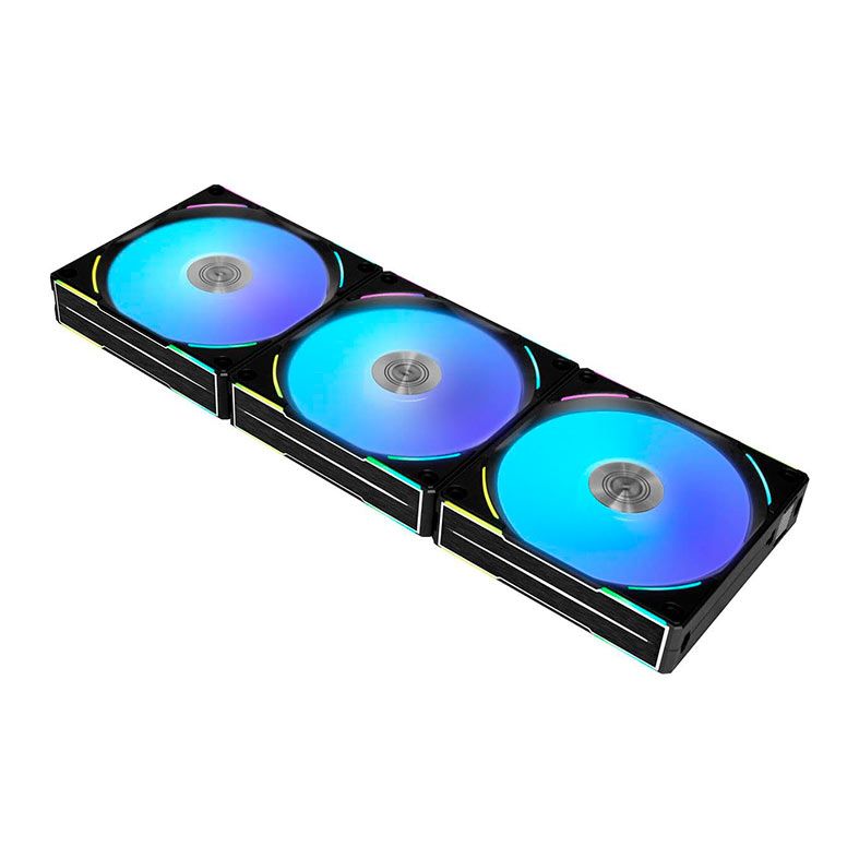 Kit Ventoinha Lian Li AL120 V2, RGB, 3x120mm, Preto, UF-AL120V2-3B