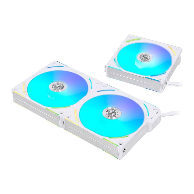 Kit Ventoinha Lian Li AL120 V2, RGB, 3x120mm, Branco, UF-AL120V2-3W