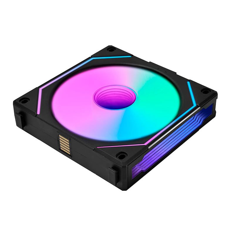 Ventoinha Lian Li Uni Fan SL-INF 120 Reverse, RGB, 120mm, Preta, UF-RSLIN120-1B