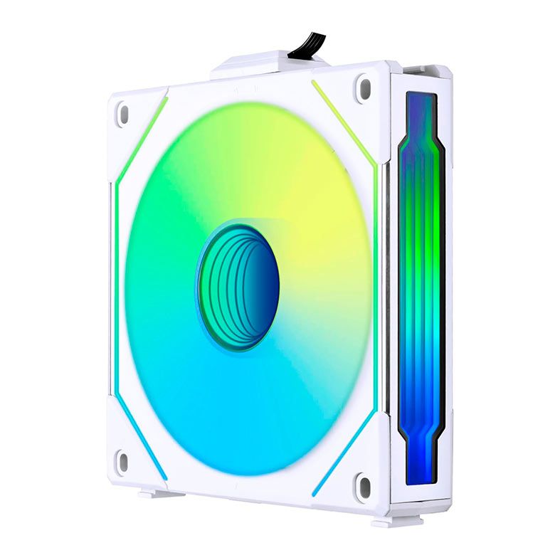 Ventoinha Lian Li Uni Fan SL-INF 120 Reverse, RGB, 120mm, Branca, UF-RSLIN120-1W