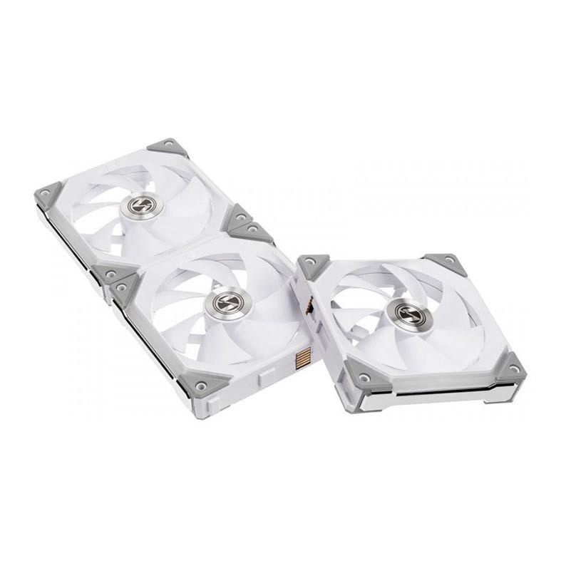 Kit Ventoinhas Lian Li Uni Fan SLI120 RGB Branco 3x120mm, UF-SL120-3W