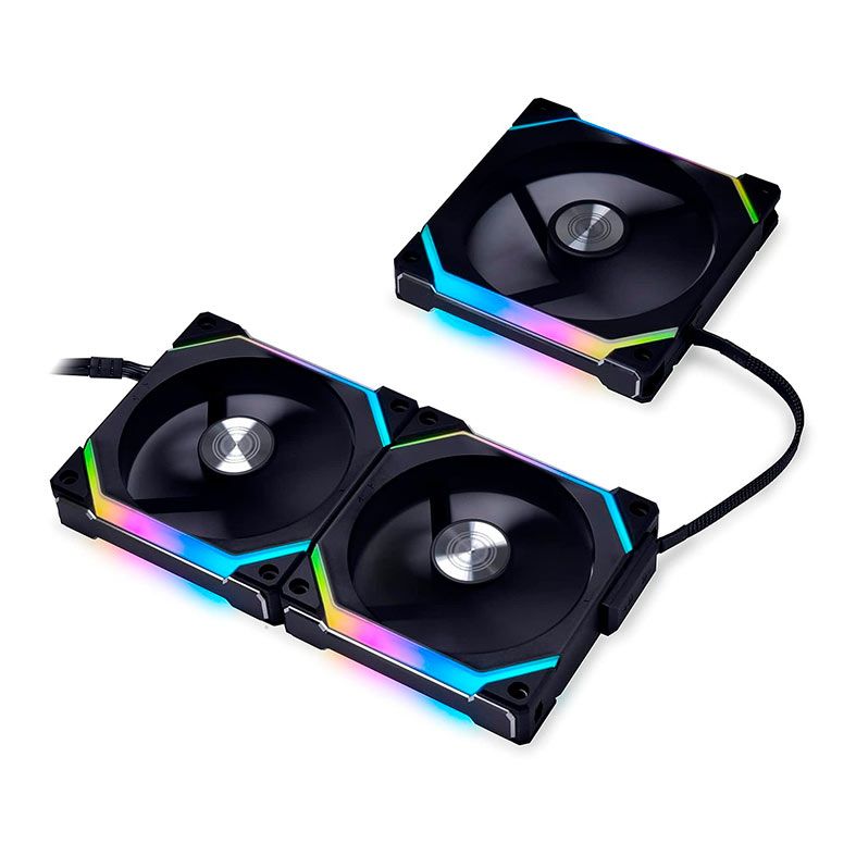 Kit Ventoinha Lian Li SL120 V2, RGB, 3x120mm, Preto, UF-SL120V2-3B