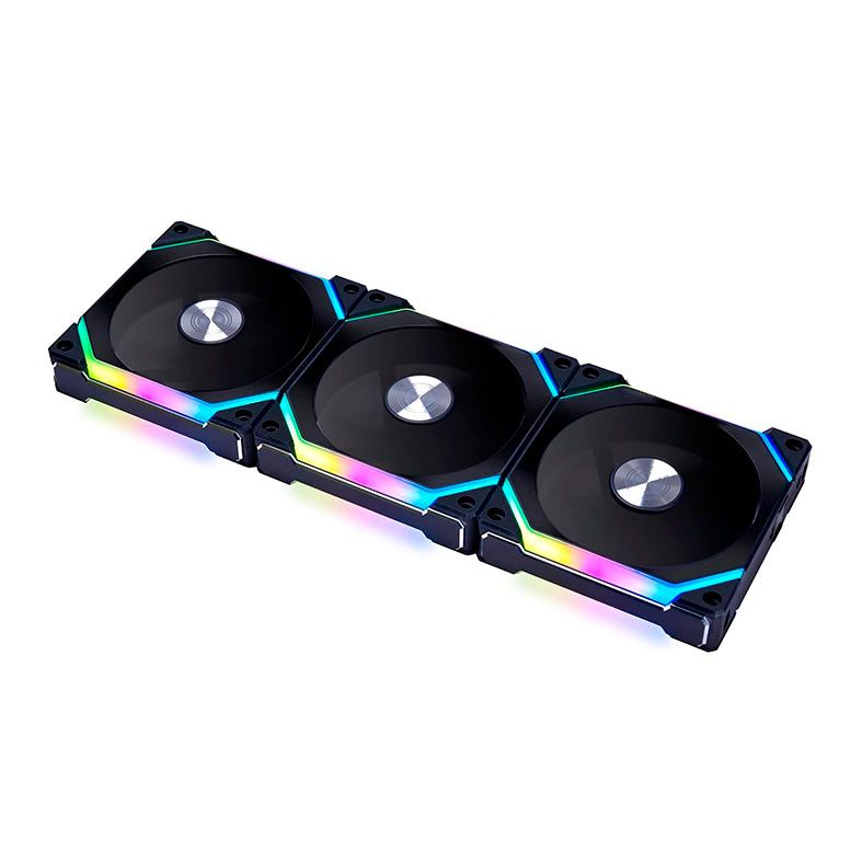 Kit Ventoinha Lian Li SL120 V2, RGB, 3x120mm, Preto, UF-SL120V2-3B