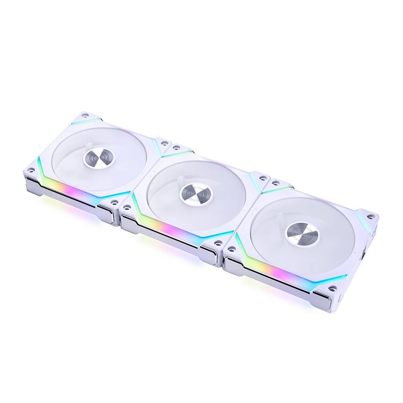 Kit Ventoinha Lian Li SL120 V2, RGB, 3x120mm, Branco, UF-SL120V2-3W