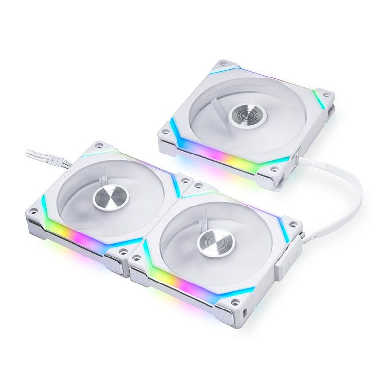 Kit Ventoinha Lian Li SL120 V2, RGB, 3x120mm, Branco, UF-SL120V2-3W