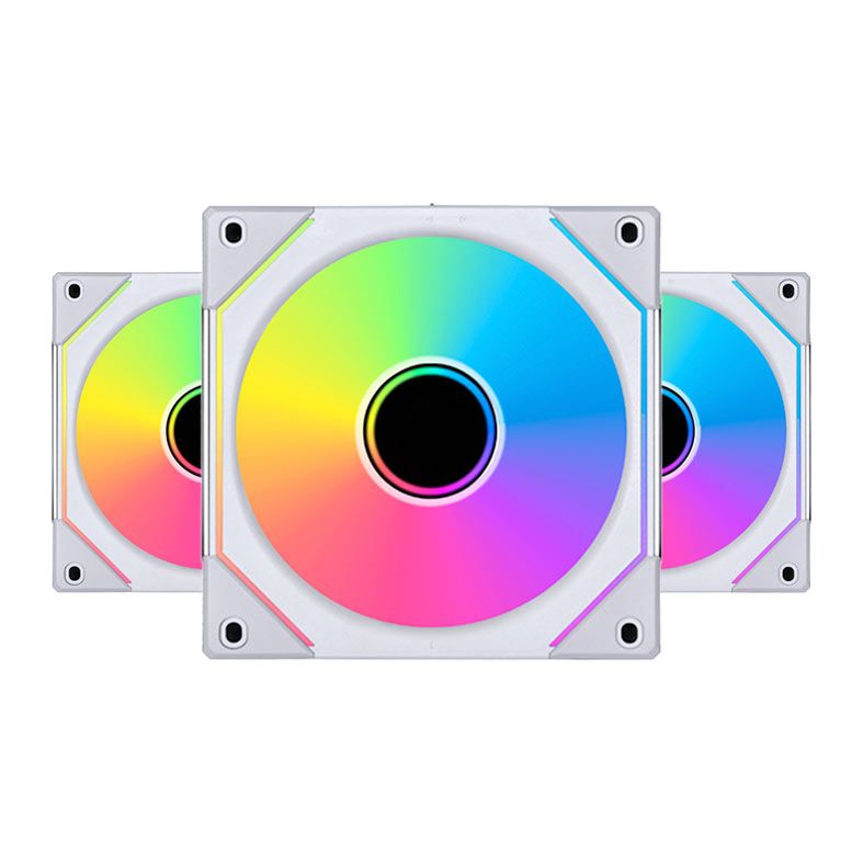 Kit Ventoinhas Lian Li Uni Fan SL-INF 120, 3x120mm, RGB, Branca, UF-SLIN120-3W