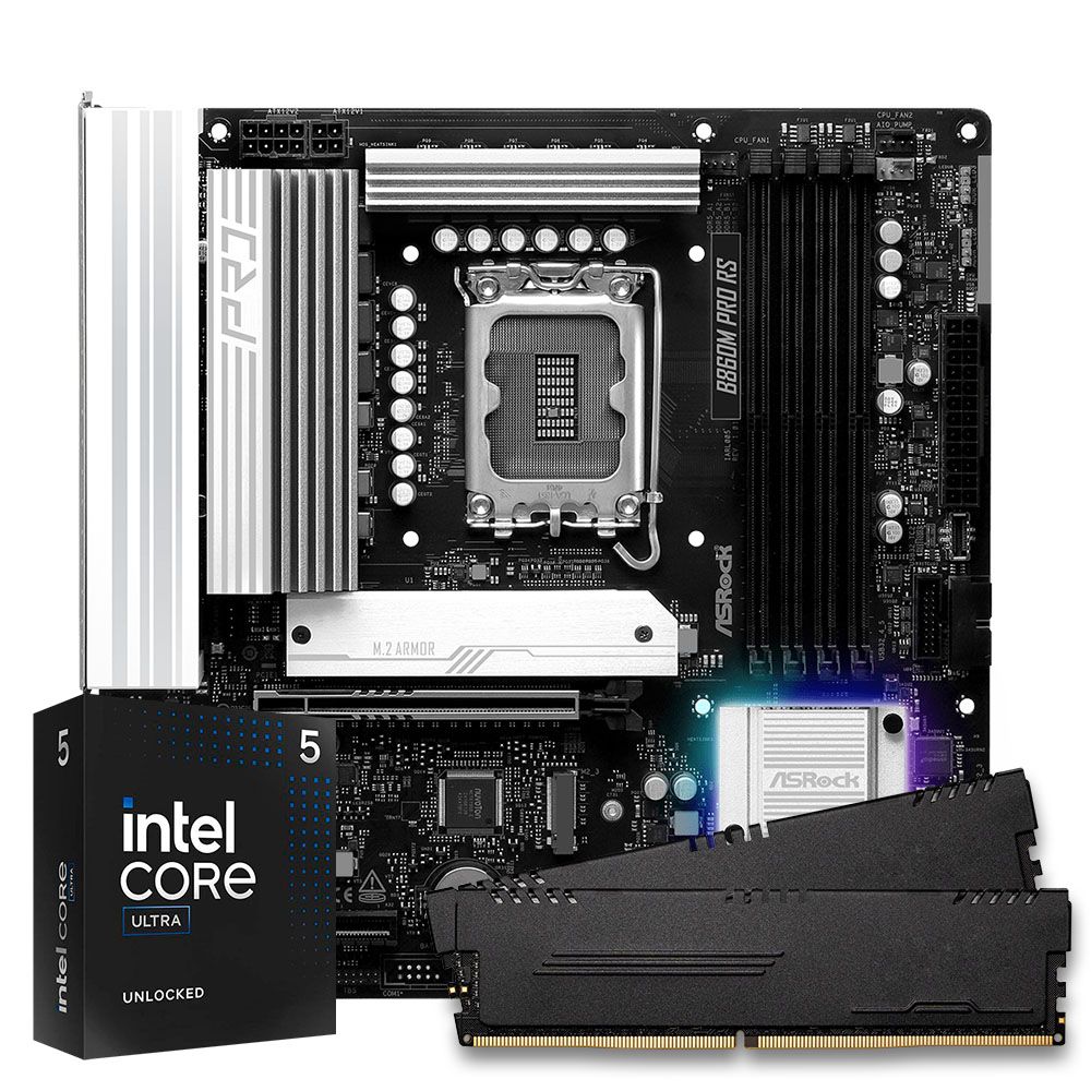 Pichau Kit Upgrade, Intel Core Ultra 5 245KF, B860M DDR5, 16GB