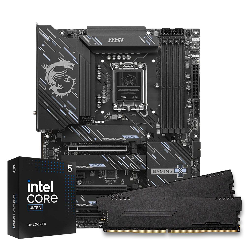 Pichau Kit Upgrade, Intel Core Ultra 5 245KF, Z890 DDR5, 16GB
