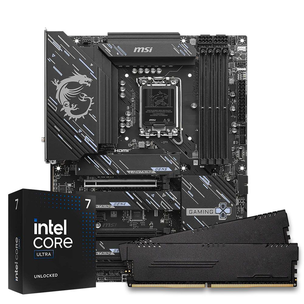 Pichau Kit Upgrade, Intel Core Ultra 7 265KF, Z890 DDR5, 16GB