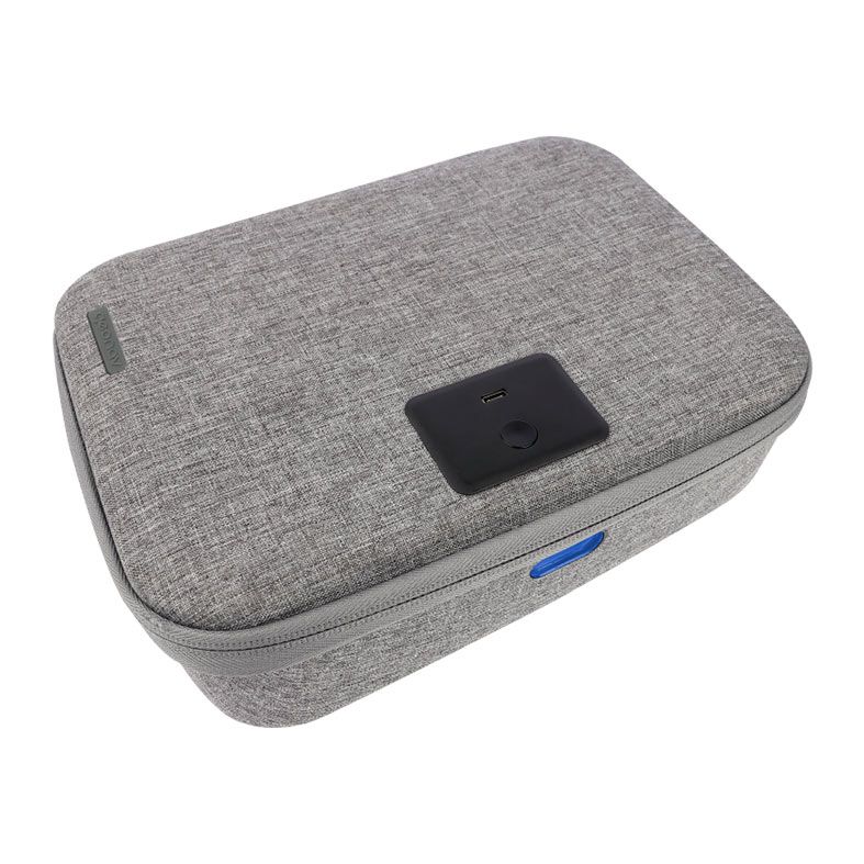 Estojo Esterilizador UVC Multiuso Geonav, USB-C, Cinza, UVC01