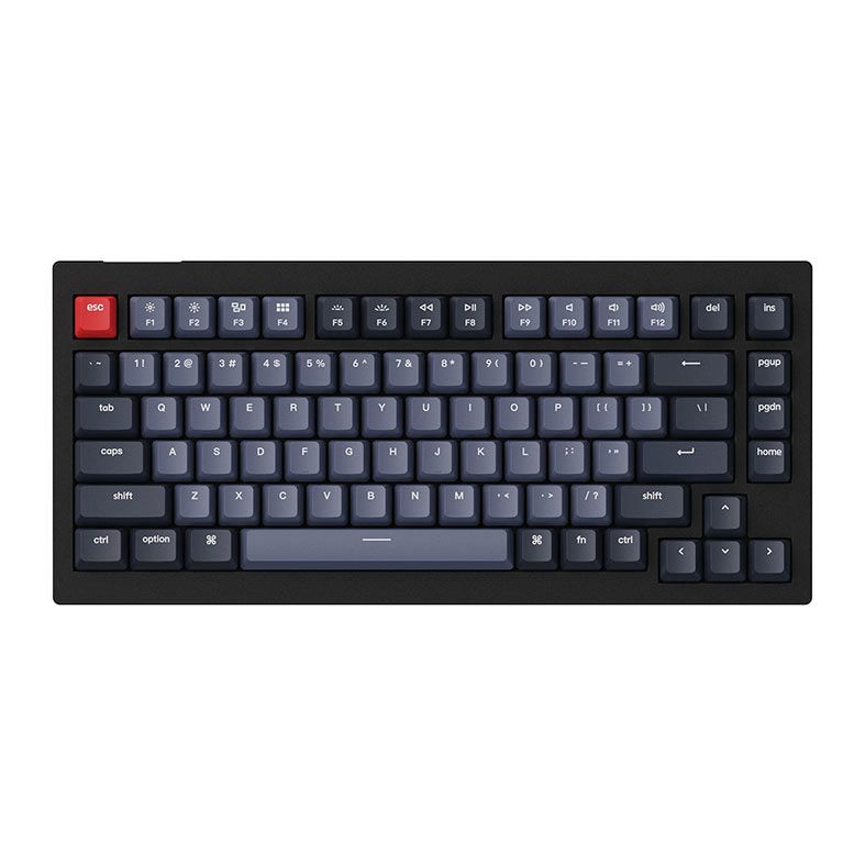 Teclado Mecanico Keychron V1, RGB, 84 Keys, Switch Brown, V1-B3