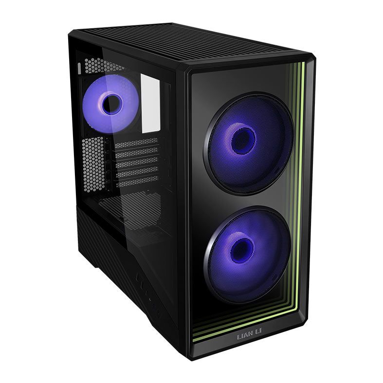 Gabinete Gamer Lian Li Vector V150 Infinity, Mini-Tower, Lateral de Vidro, Com 3 Fans, Preto, V150INFX