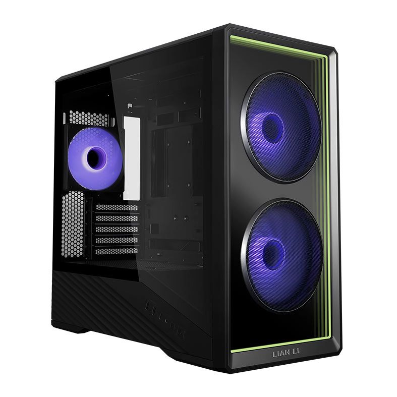 Gabinete Gamer Lian Li Vector V150 Infinity, Mini-Tower, Lateral de Vidro, Com 3 Fans, Preto, V150INFX