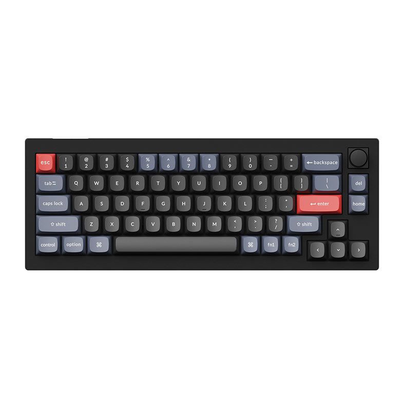 Teclado Mecanico Keychron V2 Knob Version, RGB, 68 Keys, Switch Brown, V2-D3