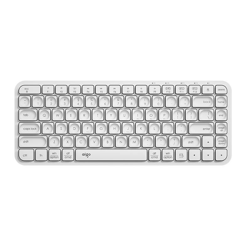 Teclado Aigo V200, Wireless, ANSI, Milk White, V200MW
