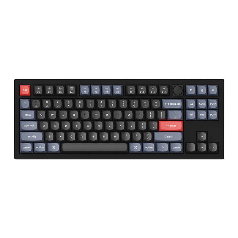 Teclado Mecanico Keychron V3 Knob Version, RGB, 87 Keys, Switch Red, V3-D1