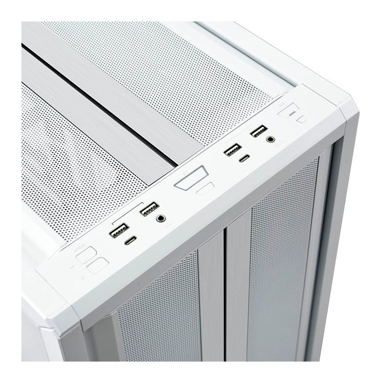 Gabinete Gamer Lian Li V3000 Plus, RGB, Full-Tower, Lateral De Vidro, Branco, V3000-PW