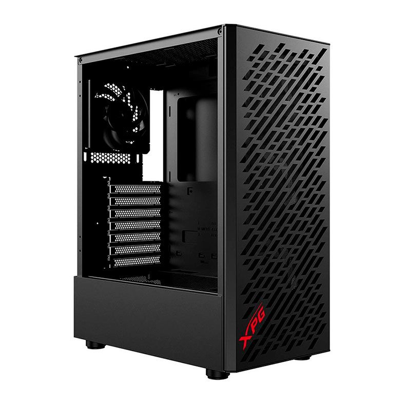 Gabinete Gamer XPG Valor Air, Mid-Tower, Lateral de Vidro, Com 4 Fans, Preto, VALORAIRMT-BKCWW