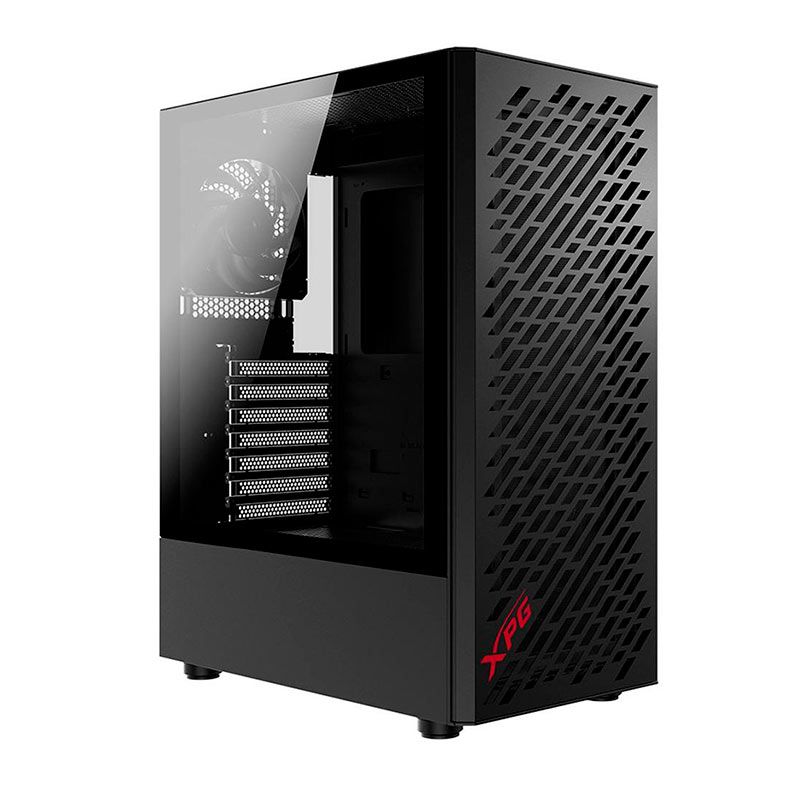 Gabinete Gamer XPG Valor Air, Mid-Tower, Lateral de Vidro, Com 4 Fans, Preto, VALORAIRMT-BKCWW
