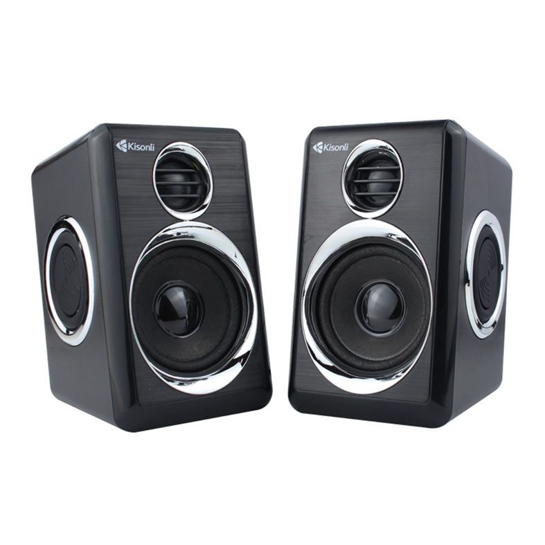 Caixa de Som Kisonli Vibebolt T005, 6W, USB, Preto e Prata, VBT-T005-BL14