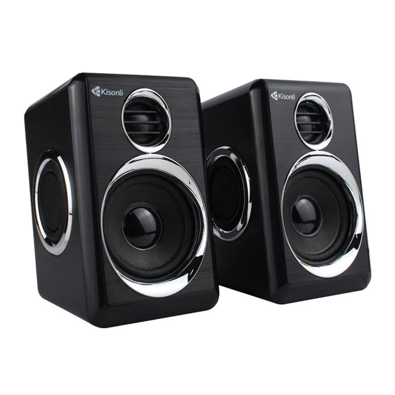 Caixa de Som Kisonli Vibebolt T005, 6W, USB, Preto e Prata, VBT-T005-BL14