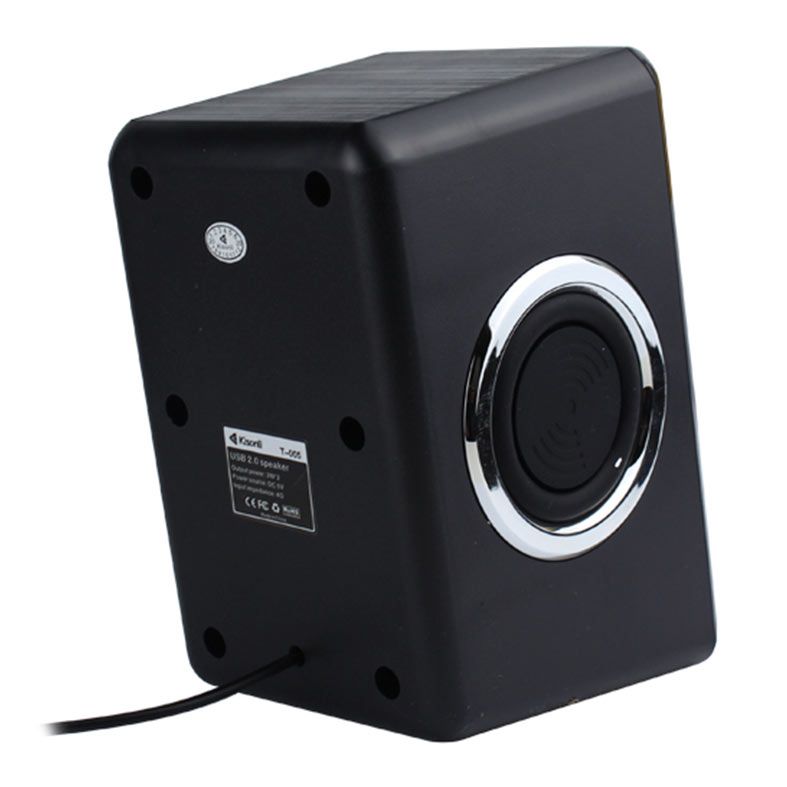 Caixa de Som Kisonli Vibebolt T005, 6W, USB, Preto e Prata, VBT-T005-BL14