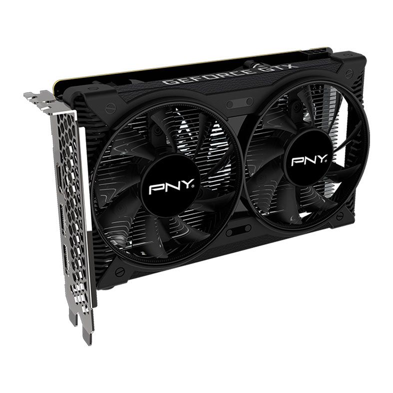 Placa de Video PNY GeForce GTX 1650  Dual Fan, 4GB, GDDR6, 128-bit, VCG16504D6DFXPB1