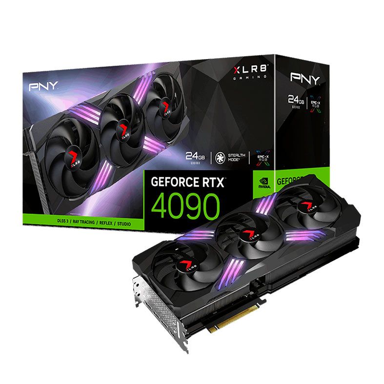 Placa de Video PNY GeForce RTX 4090 XLR8 Gaming Verto Epic-X RGB, 24GB, GDDR6X, 384-bit, VCG409024TFXXPB1